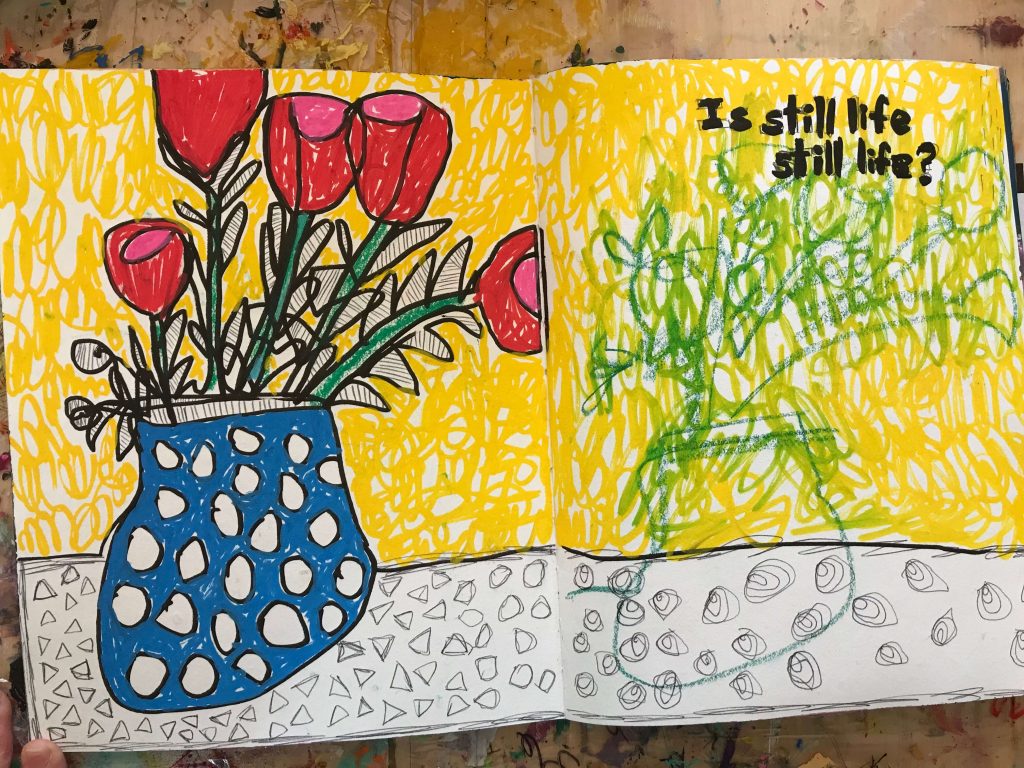 Flowers in my art journal